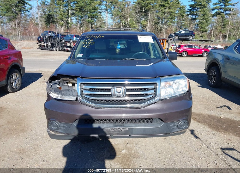 2012 HONDA PILOT LX VIN: 5FNYF4H27CB064380