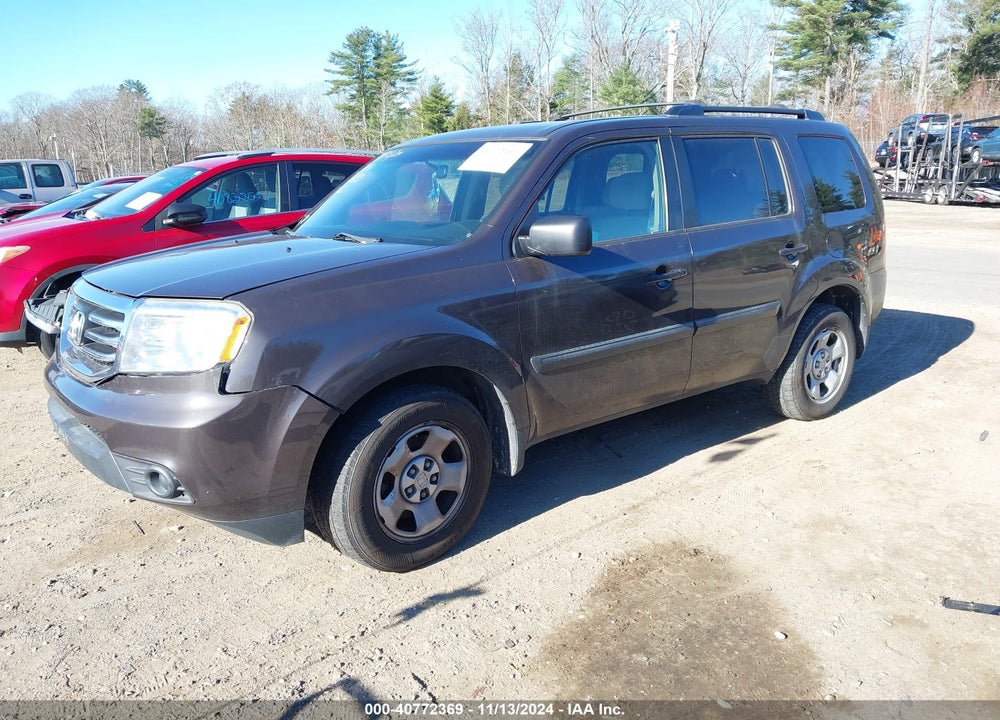 2012 HONDA PILOT LX VIN: 5FNYF4H27CB064380