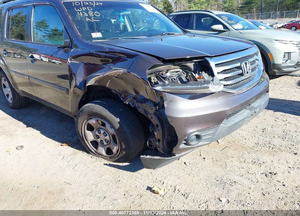 2012 HONDA PILOT LX VIN: 5FNYF4H27CB064380