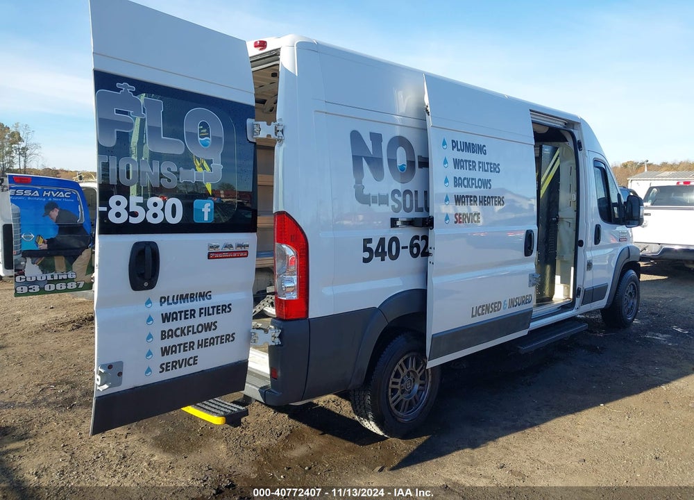 2016 RAM PROMASTER 2500 HIGH ROOF VIN: 3C6TRVDG8GE115395