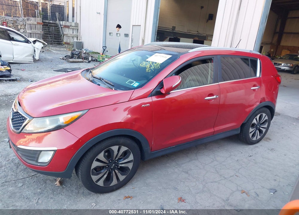 2012 KIA SPORTAGE SX VIN: KNDPCCA60C7190534