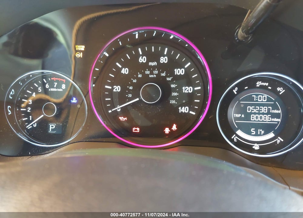 2016 HONDA HR-V EX-L VIN: 3CZRU6H76GM747409
