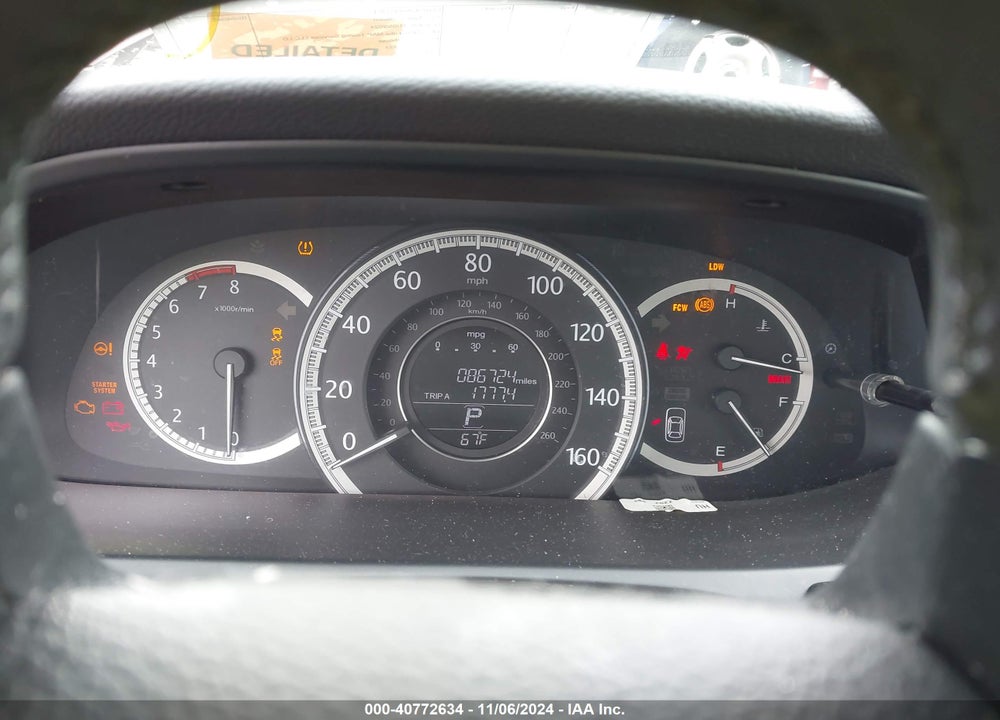 2013 HONDA ACCORD EX-L VIN: 1HGCR2F8XDA093493