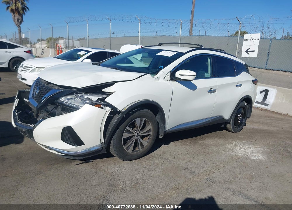 2019 NISSAN MURANO SV VIN: 5N1AZ2MJ1KN154324