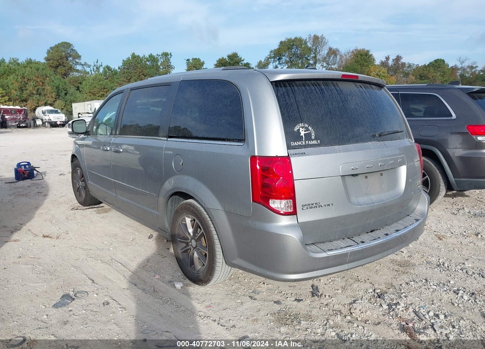 2017 DODGE GRAND CARAVAN SXT VIN: 2C4RDGCG7HR800499