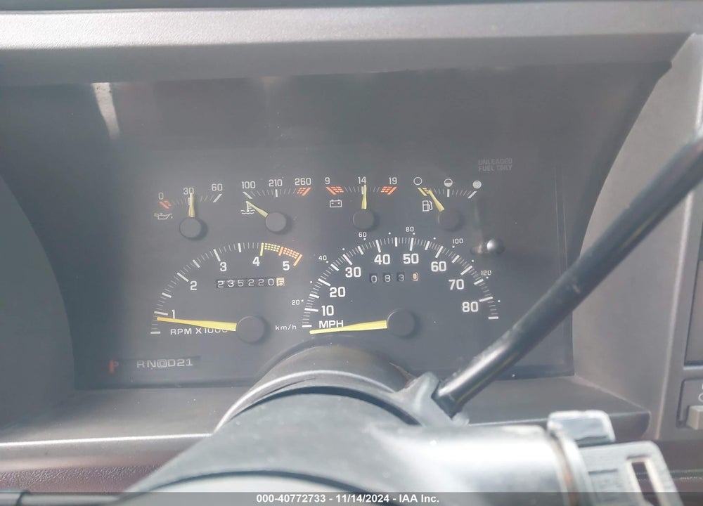 1993 CHEVROLET BLAZER K1500 VIN: 1GNEK18KXPJ404138
