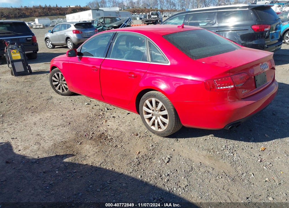 2010 AUDI A4 2.0T PREMIUM VIN: WAUHFAFL2AN028960