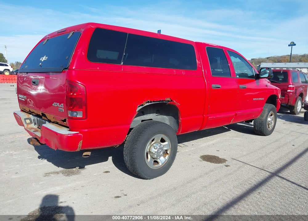 2004 DODGE RAM 2500 SLT/LARAMIE VIN: 3D3KU28D84G215165