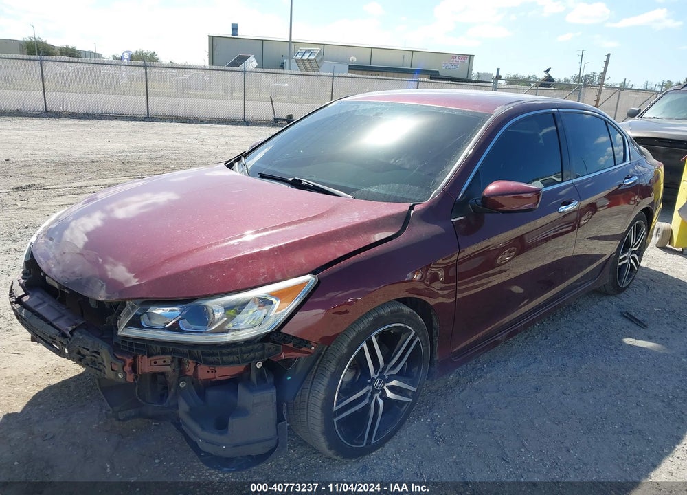 2016 HONDA ACCORD SPORT VIN: 1HGCR2F56GA199210