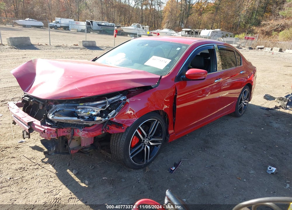 2016 HONDA ACCORD SPORT VIN: 1HGCR2F60GA181004