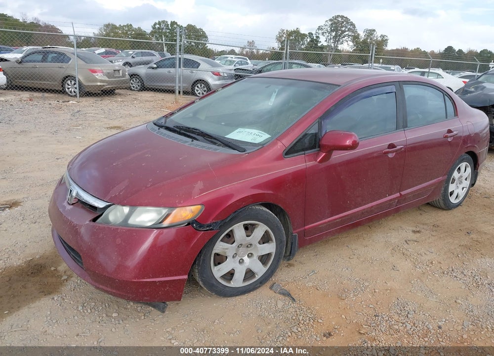 2008 HONDA CIVIC LX VIN: 1HGFA165X8L082508