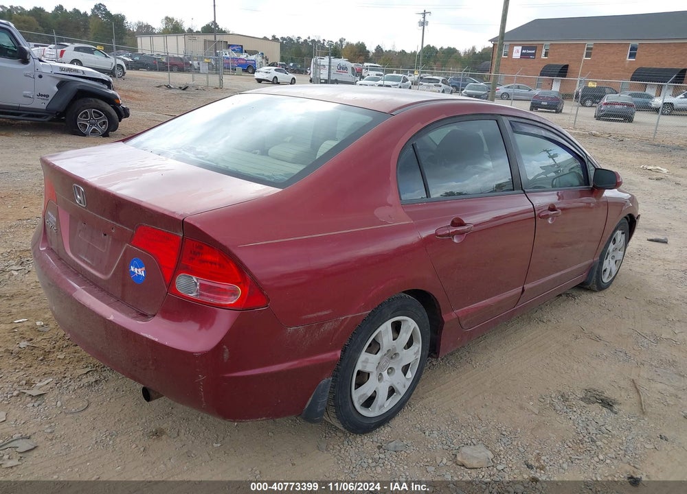 2008 HONDA CIVIC LX VIN: 1HGFA165X8L082508