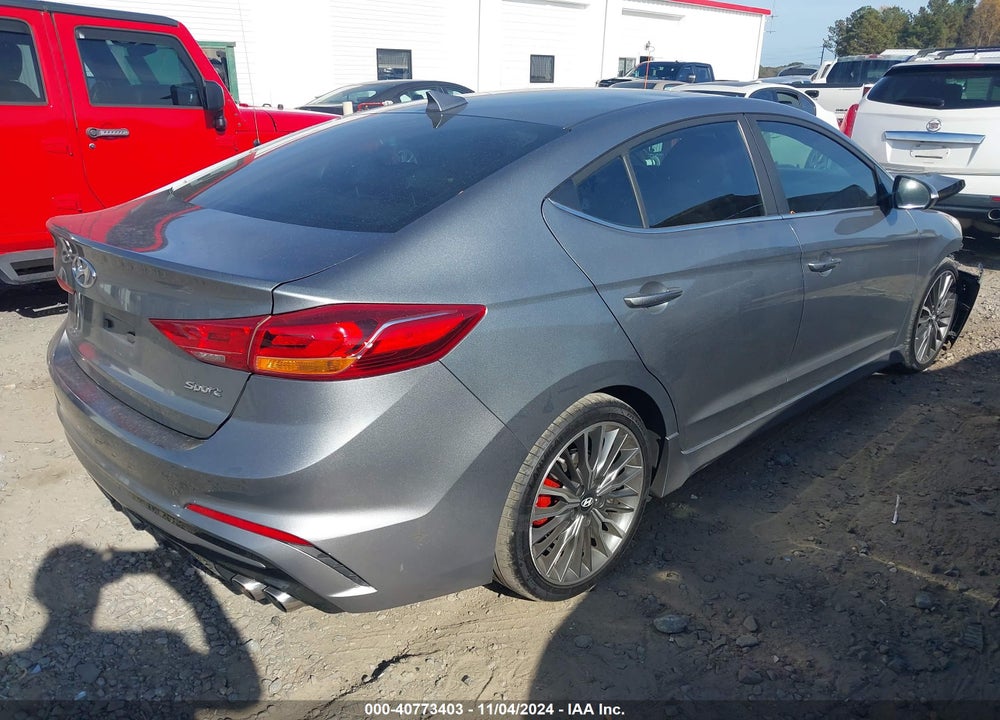 2018 HYUNDAI ELANTRA SPORT VIN: KMHD04LB7JU702344
