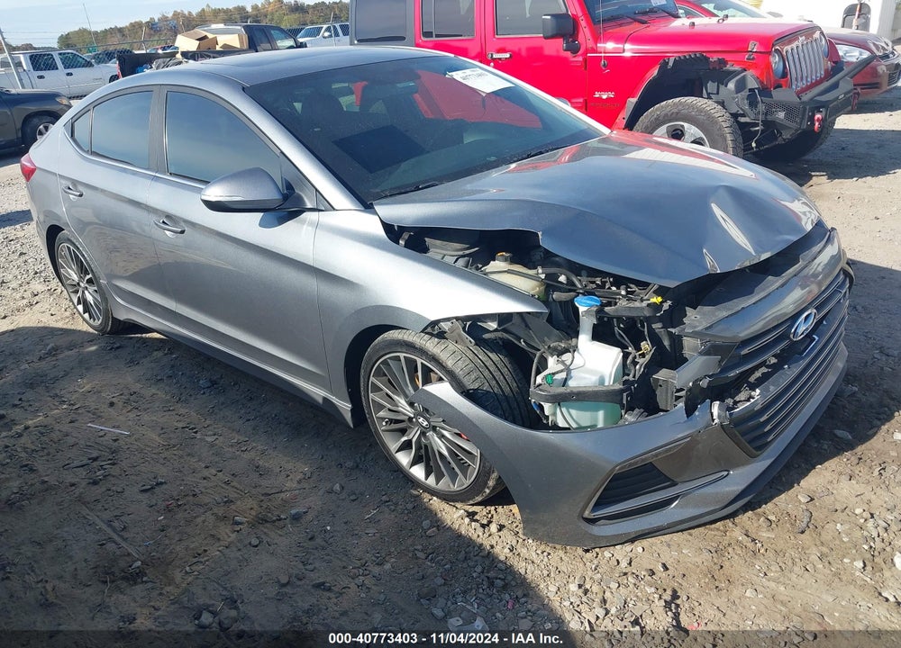 2018 HYUNDAI ELANTRA SPORT VIN: KMHD04LB7JU702344