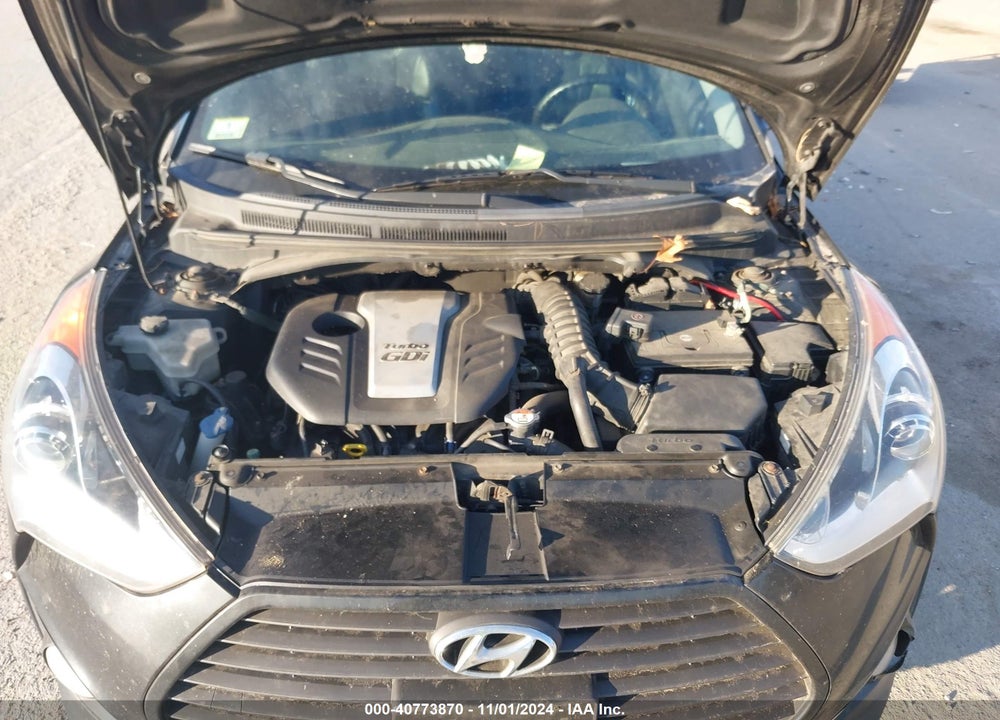2013 HYUNDAI VELOSTER TURBO W/BLUE VIN: KMHTC6AE2DU126713