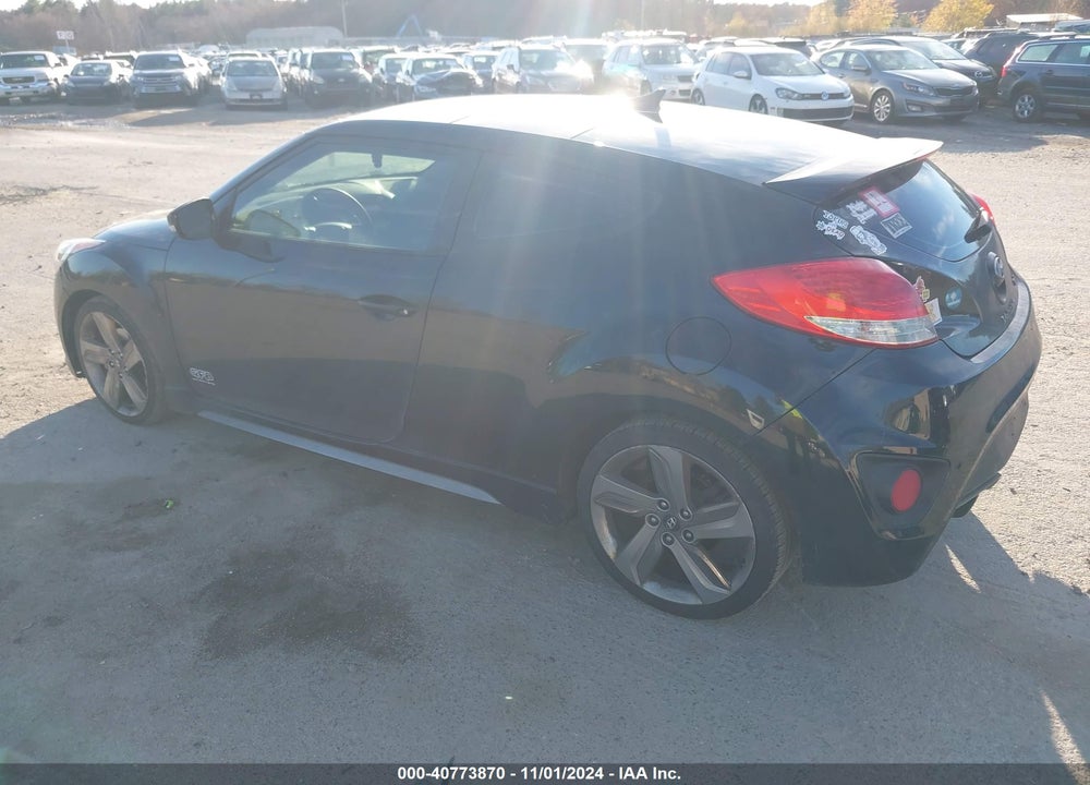 2013 HYUNDAI VELOSTER TURBO W/BLUE VIN: KMHTC6AE2DU126713