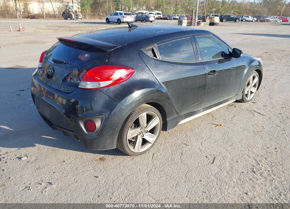 2013 HYUNDAI VELOSTER TURBO W/BLUE VIN: KMHTC6AE2DU126713