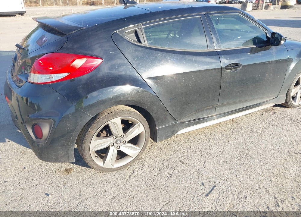 2013 HYUNDAI VELOSTER TURBO W/BLUE VIN: KMHTC6AE2DU126713