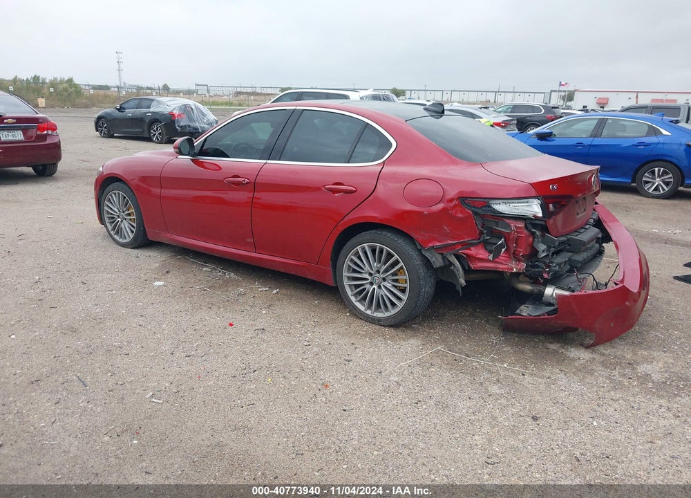2018 ALFA ROMEO GIULIA VIN: ZARFAEEN5J7580658