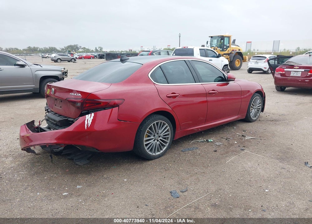 2018 ALFA ROMEO GIULIA VIN: ZARFAEEN5J7580658