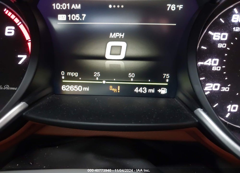 2018 ALFA ROMEO GIULIA VIN: ZARFAEEN5J7580658