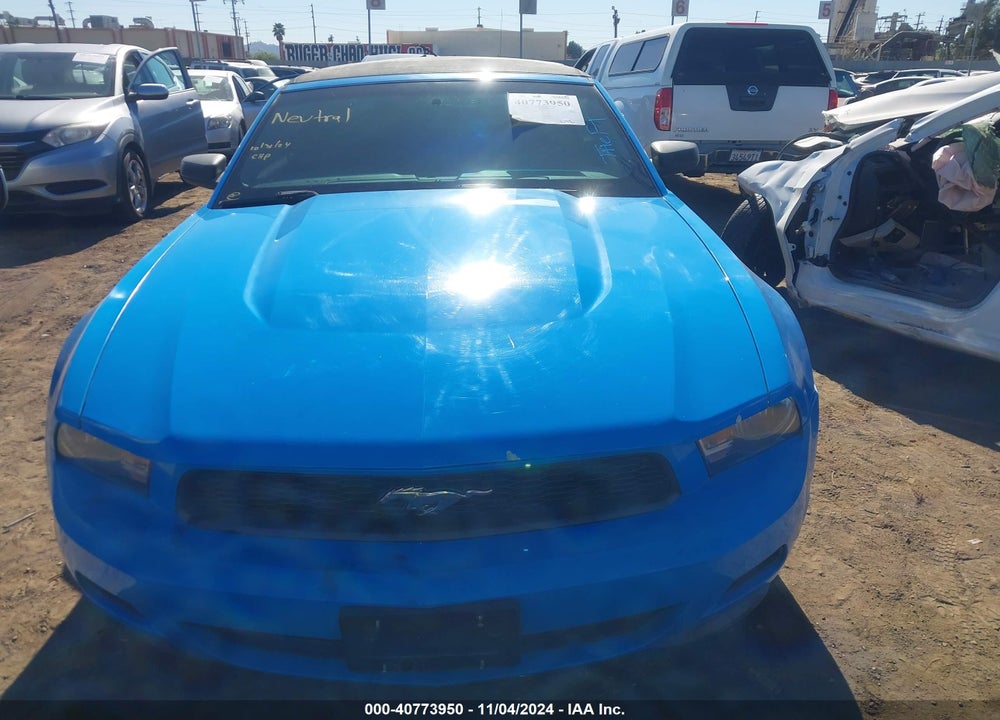 2012 FORD MUSTANG V6 VIN: 1ZVBP8EM2C5228262