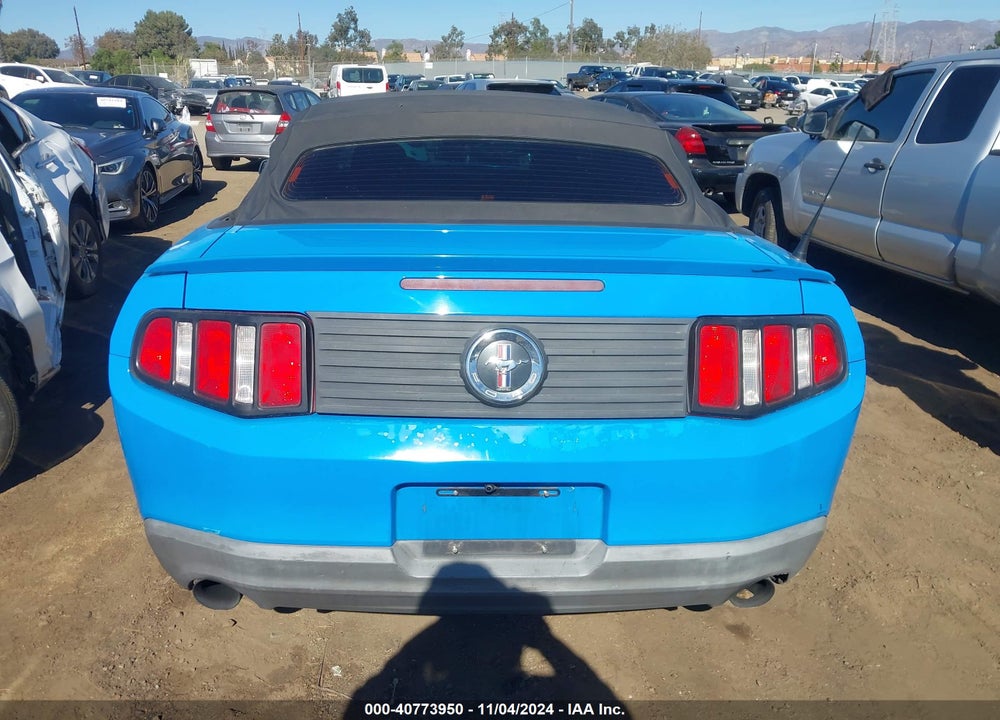 2012 FORD MUSTANG V6 VIN: 1ZVBP8EM2C5228262
