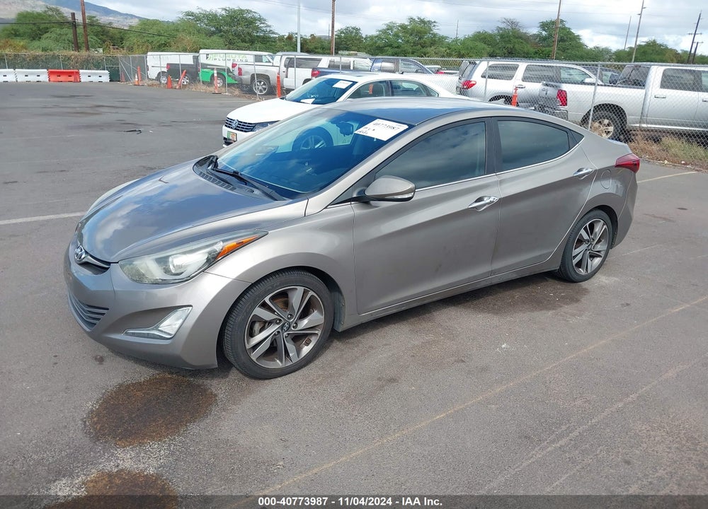 2016 HYUNDAI ELANTRA VIN: 5NPDH4AE6GH721349