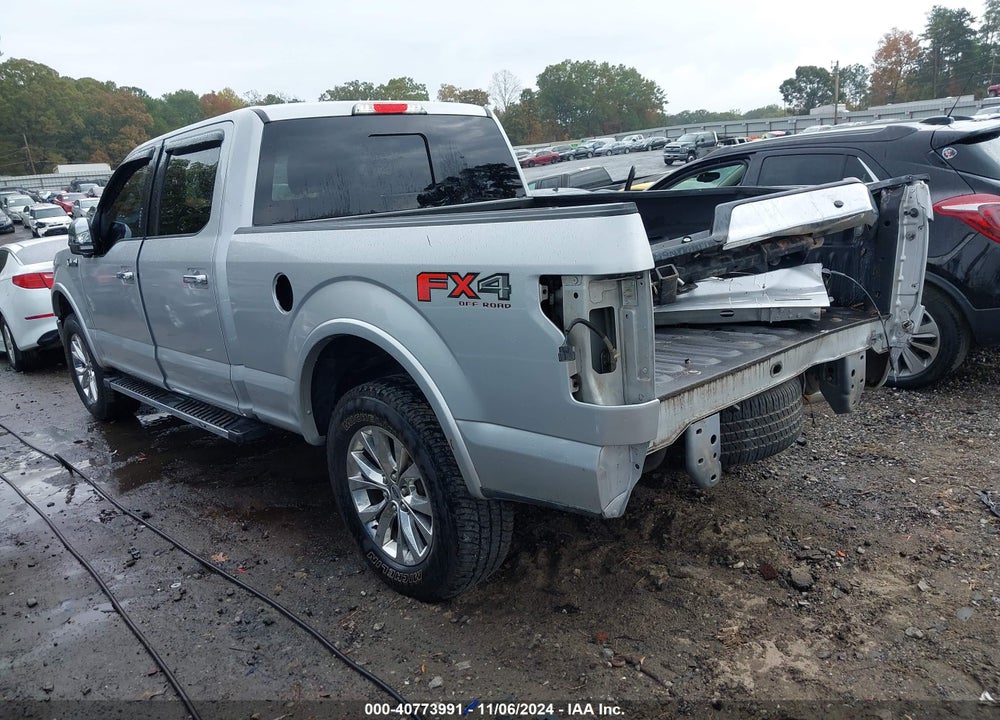 2016 FORD F-150 LARIAT VIN: 1FTFW1EF8GFB34483