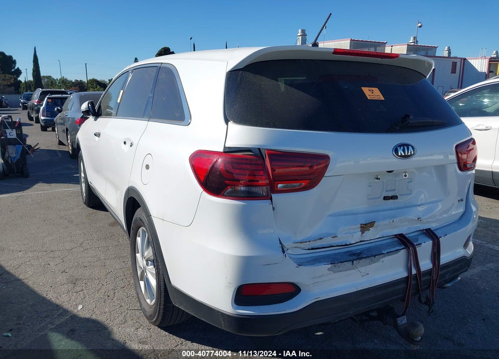2020 KIA SORENTO 3.3L LX VIN: 5XYPGDA5XLG613298