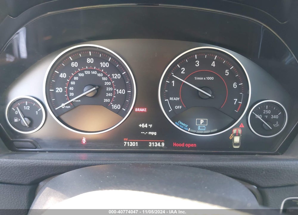 2017 BMW 330E IPERFORMANCE VIN: WBA8E1C30HA159345