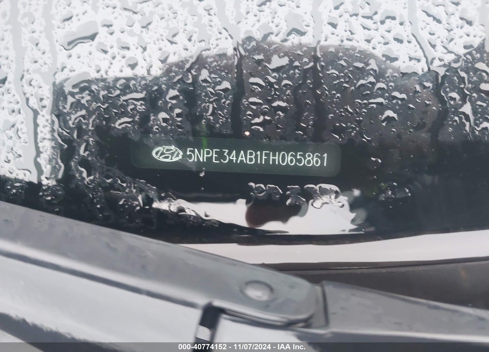 2015 HYUNDAI SONATA VIN: 5NPE34AB1FH065861