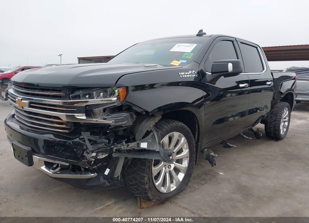 2020 CHEVROLET SILVERADO 1500 4WD SHORT BED HIGH COUNTRY VIN: 3GCUYHET2LG340102