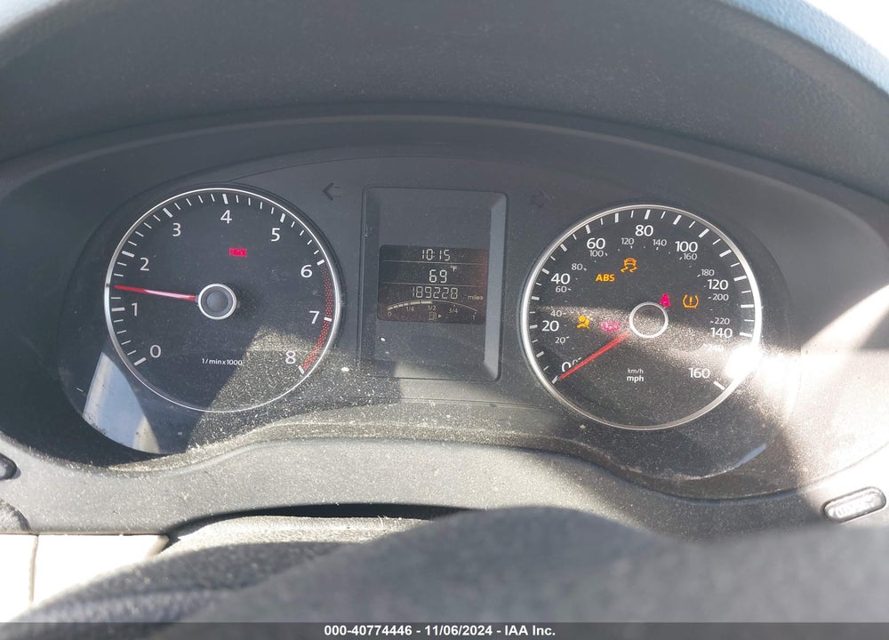 2012 VOLKSWAGEN JETTA 2.5L SE VIN: 3VWBP7AJXCM341375