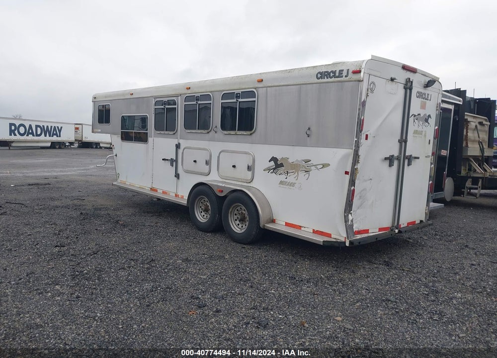 2008 WESTERN TRAILERS CIRCLE J 3 HORSE VIN: 46YHG282781081624