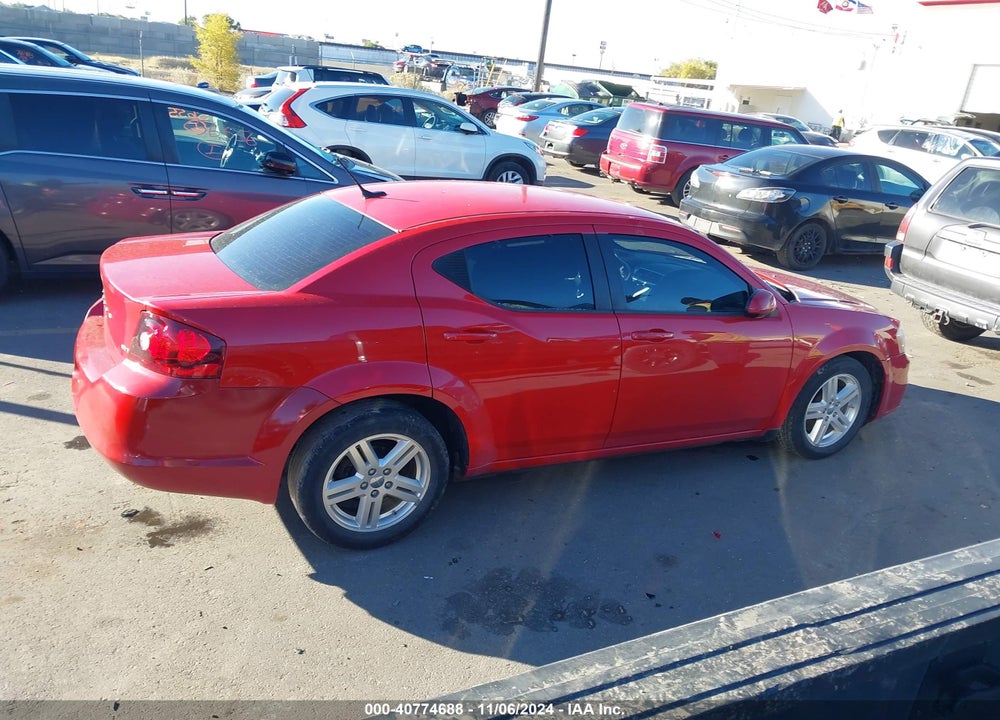 2014 DODGE AVENGER SXT VIN: 1C3CDZCB7EN163620