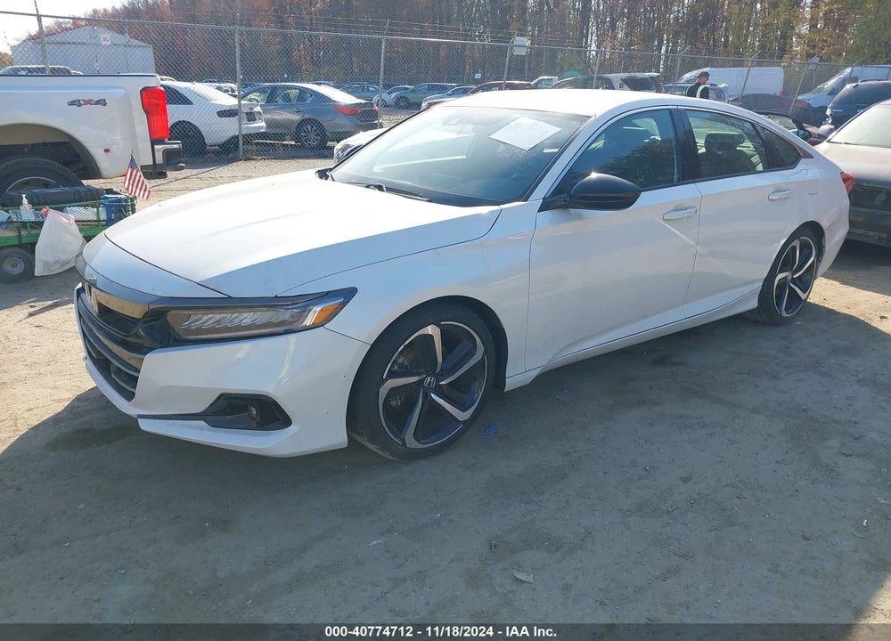 2022 HONDA ACCORD SPORT VIN: 1HGCV1F38NA001714