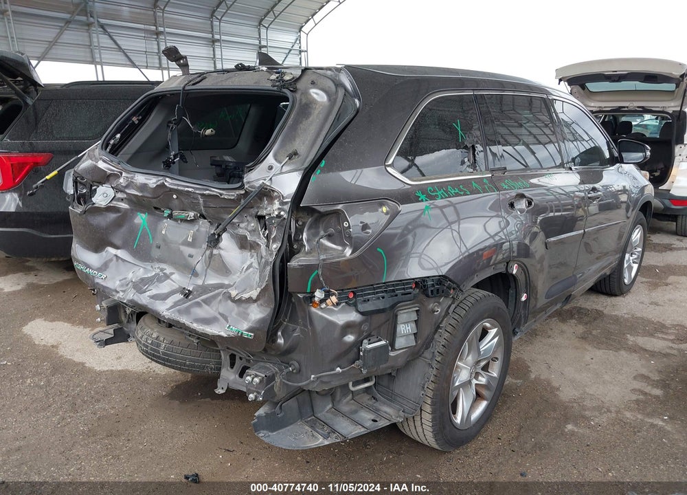 2015 TOYOTA HIGHLANDER LIMITED V6 VIN: 5TDYKRFH3FS091107