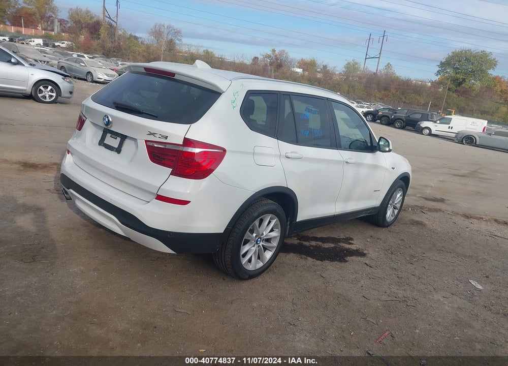 2016 BMW X3 XDRIVE28I VIN: 5UXWX9C54G0D84393