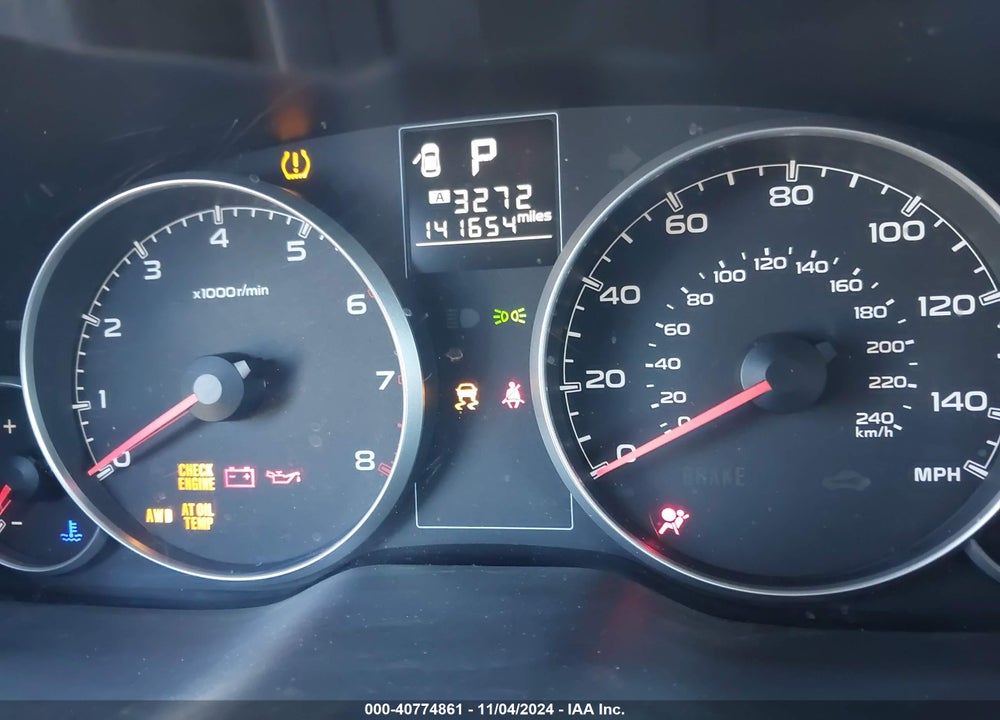 2013 SUBARU OUTBACK 2.5I VIN: 4S4BRBAC7D3227544