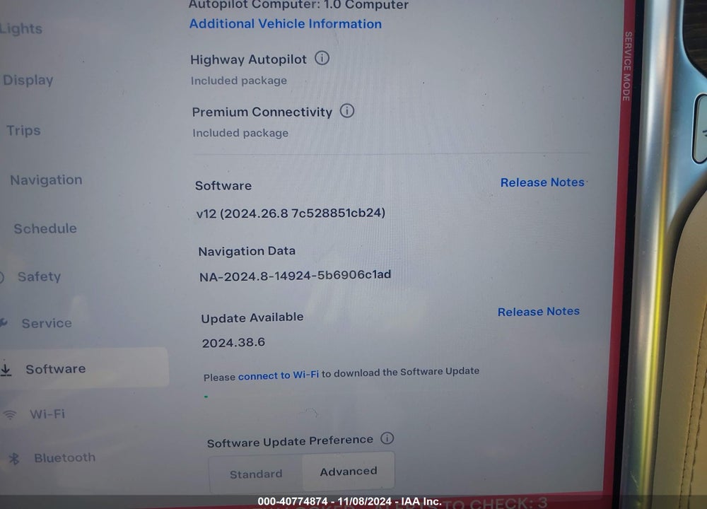 2015 TESLA MODEL S 70D/85D/P85D VIN: 5YJSA1H24FFP68947