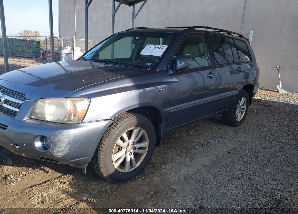 2006 TOYOTA HIGHLANDER HYBRID V6 VIN: JTEEW21A760012478