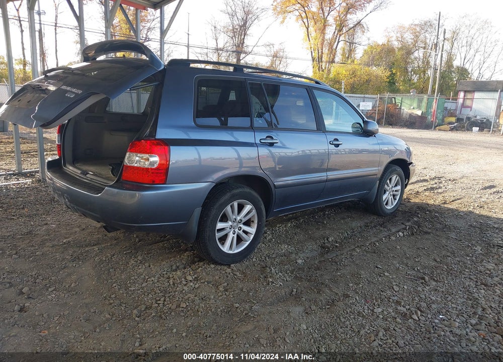 2006 TOYOTA HIGHLANDER HYBRID V6 VIN: JTEEW21A760012478