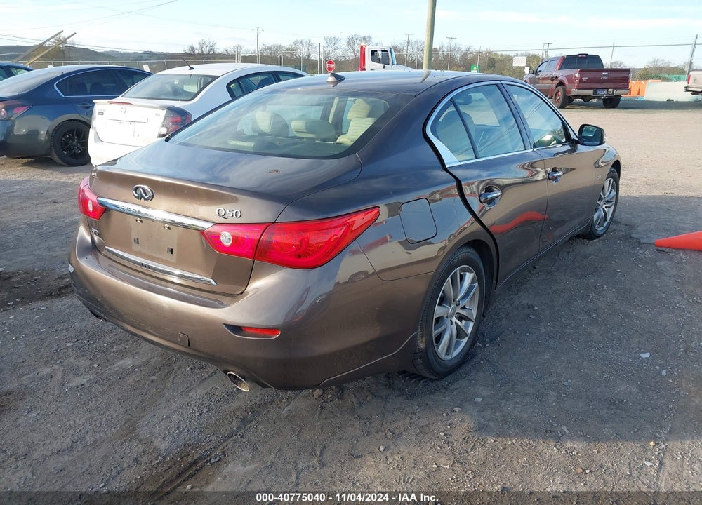 2014 INFINITI Q50 PREMIUM VIN: JN1BV7AR2EM697528