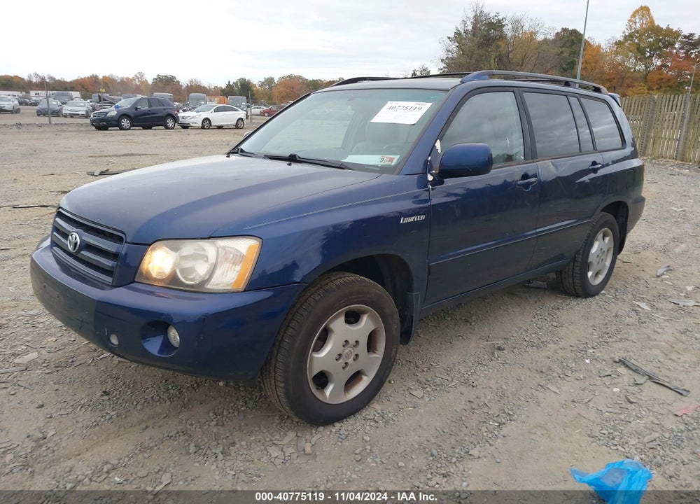2005 TOYOTA HIGHLANDER LIMITED V6 VIN: JTEEP21A750114956