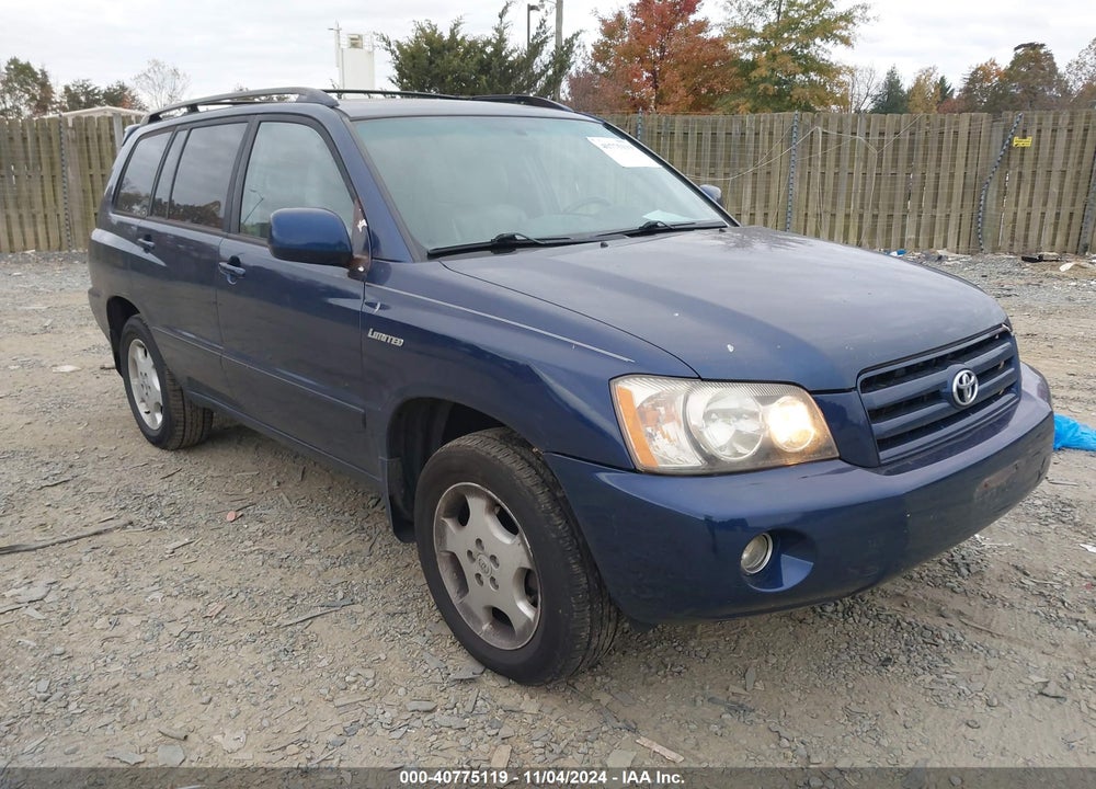 2005 TOYOTA HIGHLANDER LIMITED V6 VIN: JTEEP21A750114956