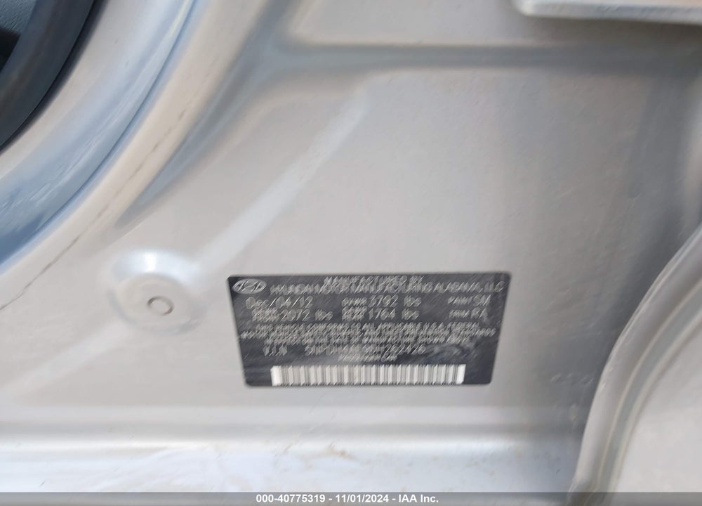 2013 HYUNDAI ELANTRA GLS VIN: 5NPDH4AE9DH262426