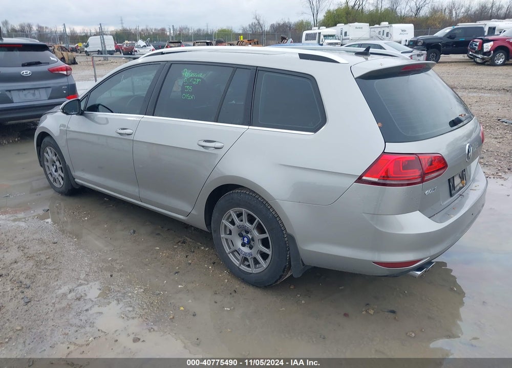 2015 VOLKSWAGEN GOLF SPORTWAGEN TDI SEL 4-DOOR VIN: 3VWCA7AU9FM500536