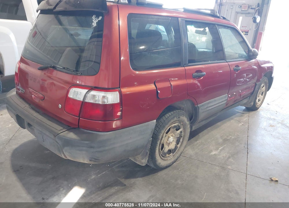 2001 SUBARU FORESTER L VIN: JF1SF63521H726551