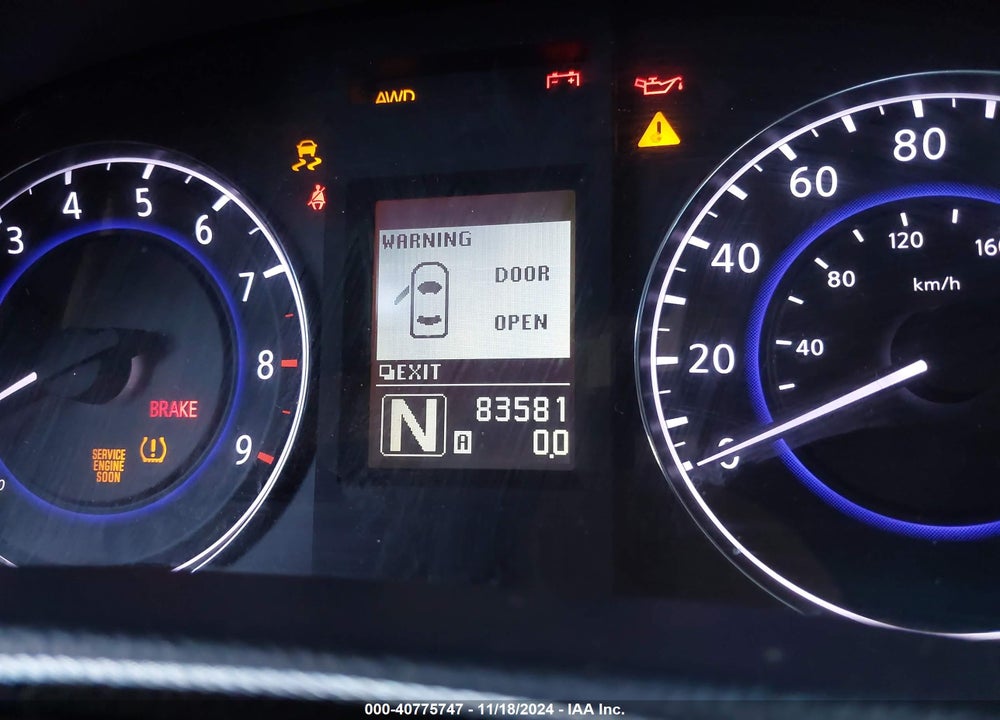 2011 INFINITI G37X VIN: JN1CV6AR0BM403232